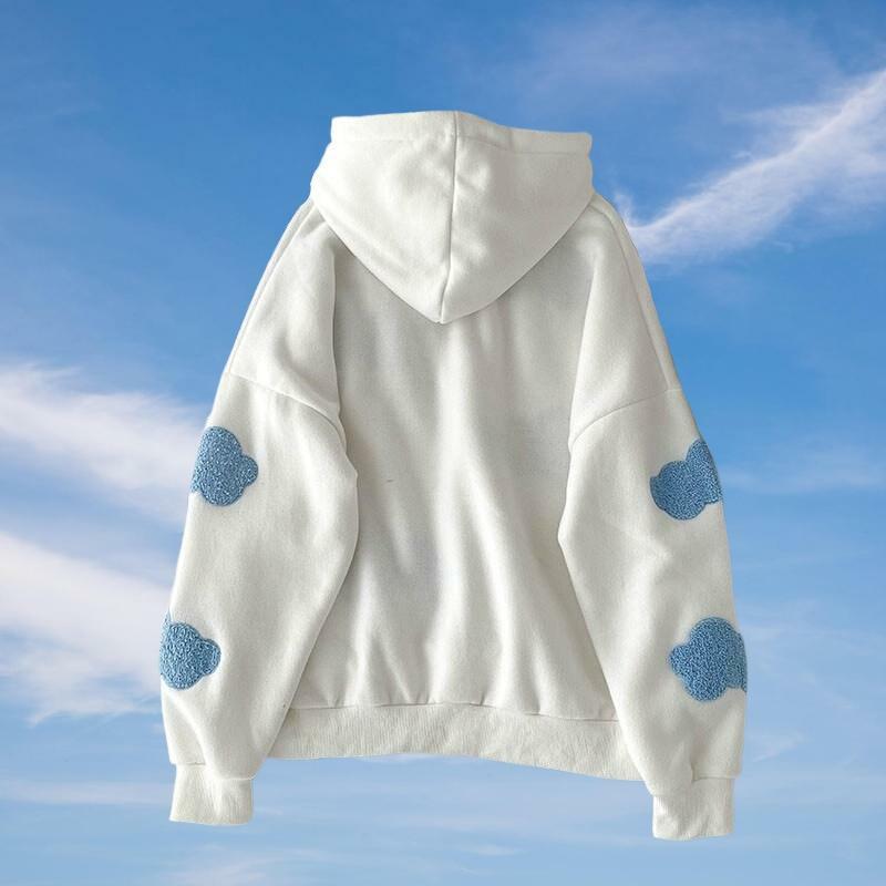 Head In The Clouds Y2K Hoodie - Trendy Grunge Aesthetic Fashion