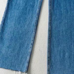 High Waist Casual Washed Baggy Jeans - Y2K Fashion Essential