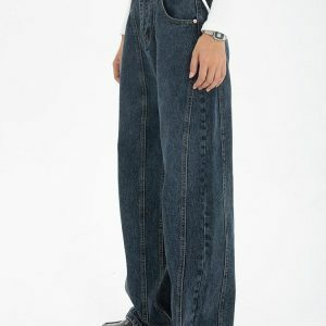 High-Waisted Wide Leg Jeans: Y2K Fashion Essential for Effortless Style