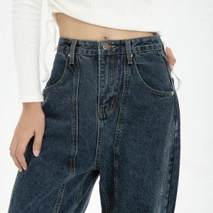 High-Waisted Wide Leg Jeans: Y2K Fashion Essential for Effortless Style