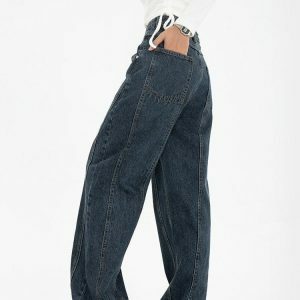 High-Waisted Wide Leg Jeans: Y2K Fashion Essential for Effortless Style