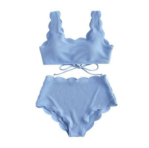 High-Waisted Y2K Vintage Bikini for Trendy Summer Vibes