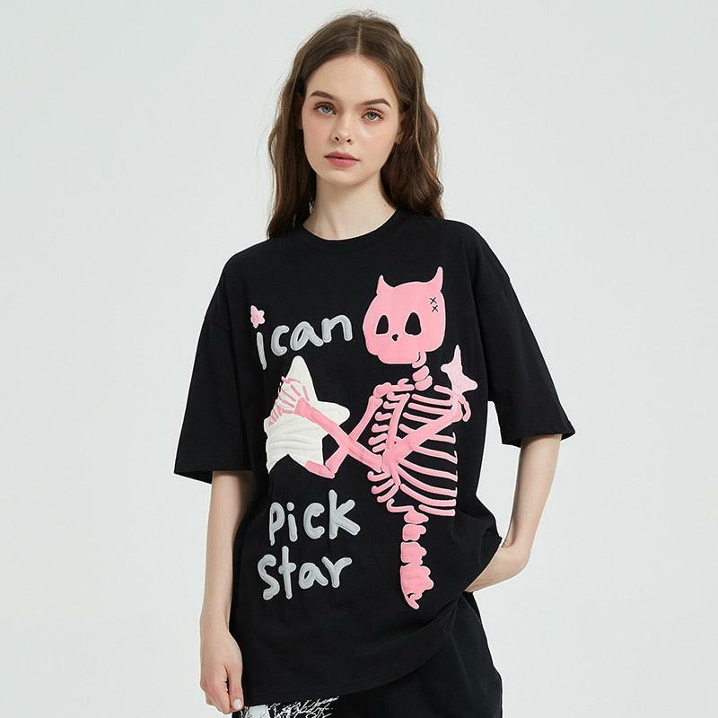 I Can Pick Star Tee - Y2K Fashion Essential for Summer Outfits