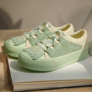 Indie Lace Up Sneakers for Y2K Fashion & Grunge Aesthetic Outfits