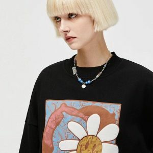 Indie Y2K Aesthetic Take a Rest Sweatshirt for Cozy Summer Vibes