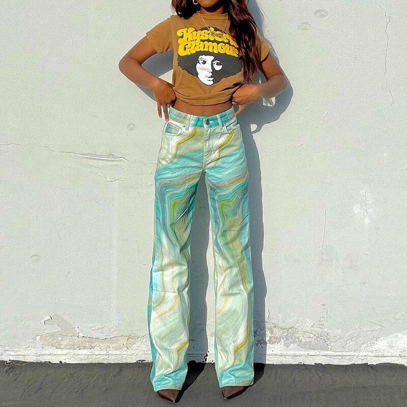 Indie Y2K Tie Dye Cargo Pants for Trendy Summer Outfits