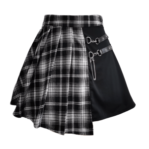 Irregular Plated Mini Skirt - Y2K Fashion Must-Have for Summer Outfits