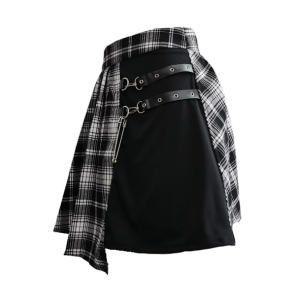 Irregular Plated Mini Skirt - Y2K Fashion Must-Have for Summer Outfits