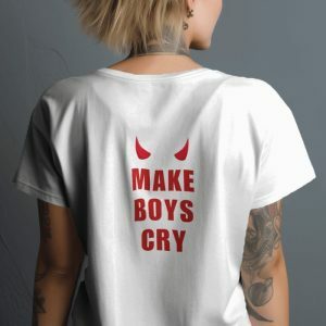 Make Boys Cry Tee: Y2K Grunge Aesthetic for Effortless Summer Style