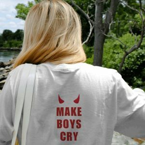 Make Boys Cry Tee: Y2K Grunge Aesthetic for Effortless Summer Style