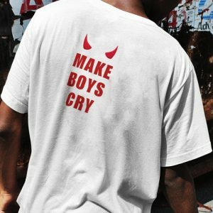 Make Boys Cry Tee: Y2K Grunge Aesthetic for Effortless Summer Style