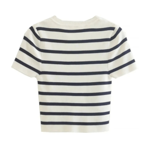 Nautical Crop Top: Y2K Summer Fashion for Trendy Outfits