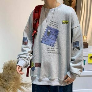 Never Look Back Y2K Sweatshirt - Trendy Grunge Aesthetic Top