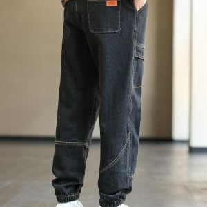 Plus Size Y2K Jogger Jeans: Trendy Grunge Style for Effortless Outfits