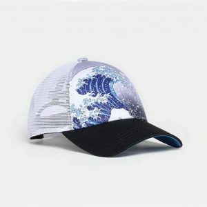 Retro Wave Cap: Y2K Aesthetic Trucker Hat for Stylish Summer Outfits