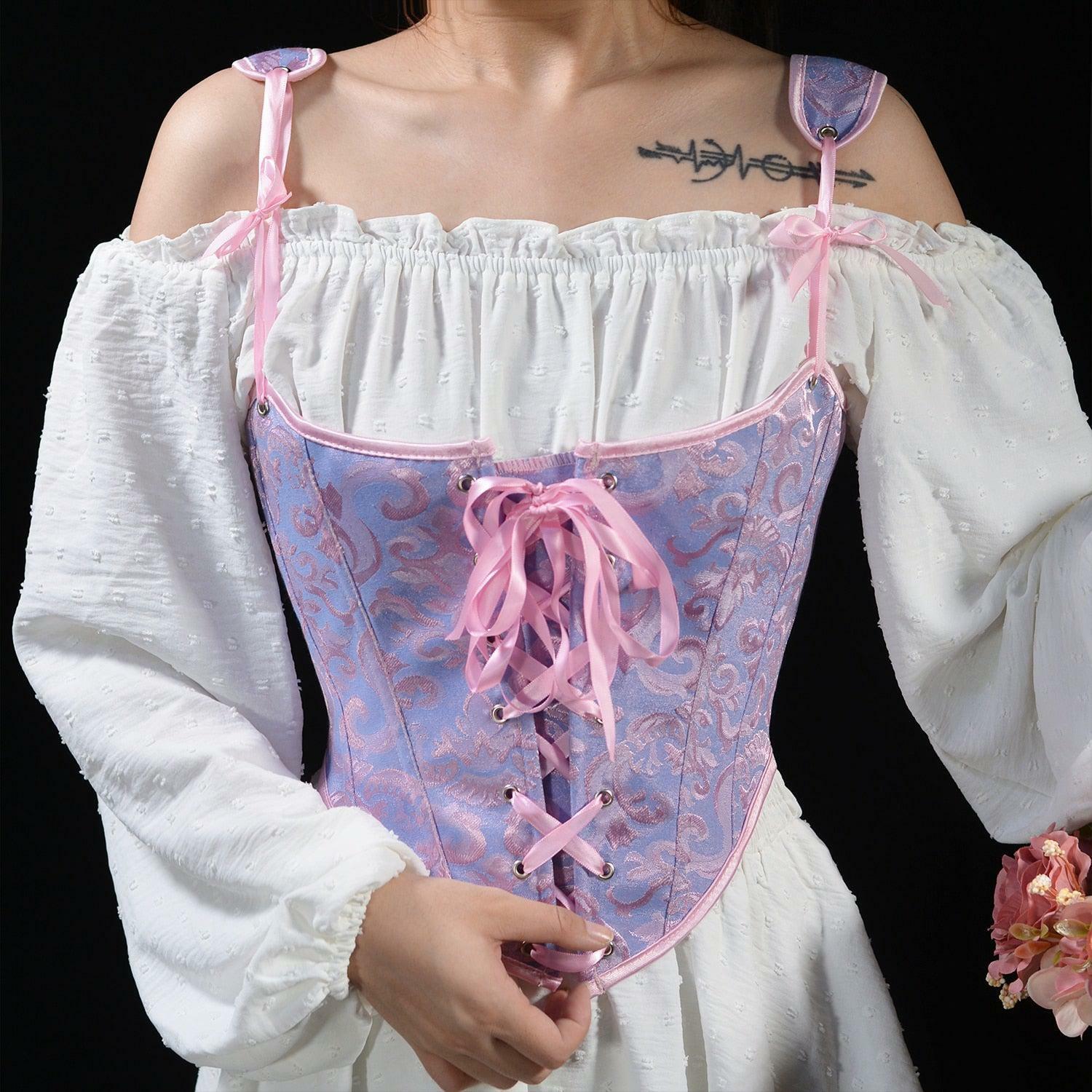 Ribbon Detailed Corset Top: Y2K Fashion Meets 90s Aesthetic Style