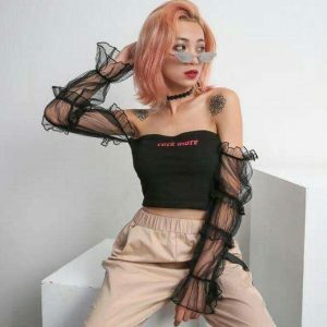 Rock More Top: Y2K Fashion Crop Top for Effortless Summer Outfits