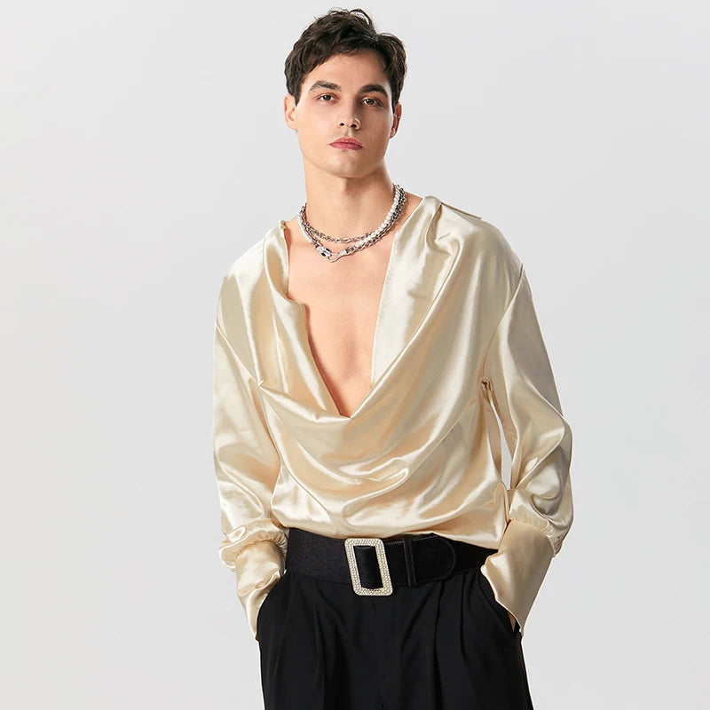 Satin Cowl Neck Top: Elevate Your Y2K Fashion with Chic Summer Style