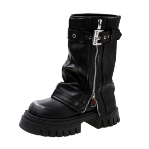 Savage Girl Y2K Fashion Boots for Grunge and 90s Aesthetic Outfits