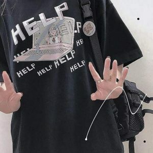 Searching for Help T-Shirt: Y2K Fashion Essential for Aesthetic Outfits