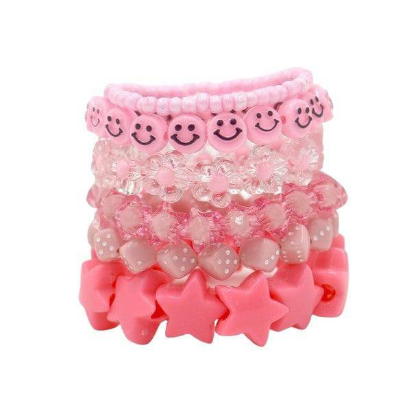 Set of 6 Y2K Aesthetic Bracelets for Trendy Summer Outfits