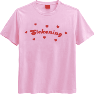 Sickening Aesthetic Y2K Tee for Trendy Summer Outfits and Grunge Style