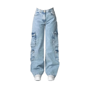 Sky Blue Y2K Fashion Baggy Jeans for Effortless Summer Outfits