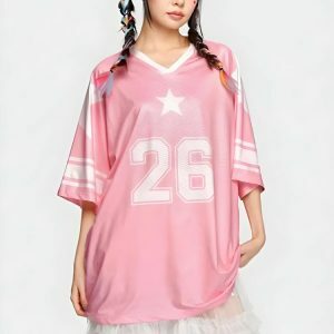 Soft Girl Star 26 Jersey Top - Y2K Aesthetic Summer Fashion Essential