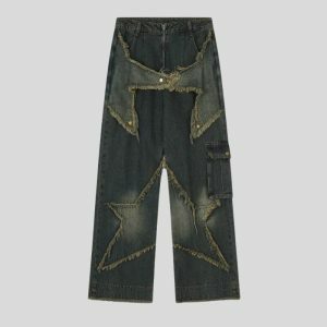 Star Jeans: Y2K Fashion Baggy Jeans for Effortless Summer Outfits