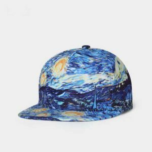 Starry Night Cap: Y2K Aesthetic Trucker Hat for Trendy Summer Outfits