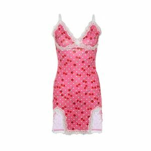 Sweet Cherry Mini Dress - Y2K Summer Outfit with Coquette Aesthetic