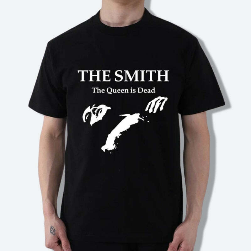 The Smiths Graphic Tee: Y2K Aesthetic Vintage 90s Music Fashion Top