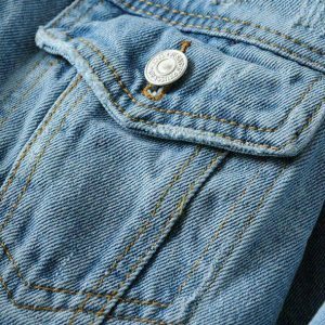 Trendy 90s Jean Jacket: Y2K Fashion Essential for Effortless Style