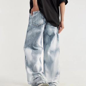 Trendy Acid Wash Jeans: Y2K Fashion Essential for Effortless Style