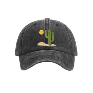 Trendy Cactus Baseball Cap for Y2K Aesthetic and Summer Outfits