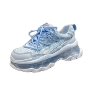 Trendy Clear Chunky Sole Sneakers for Y2K Fashion & Grunge Outfits