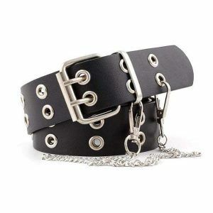 Trendy Double Hole Belt for Y2K Fashion & 90s Aesthetic Outfits