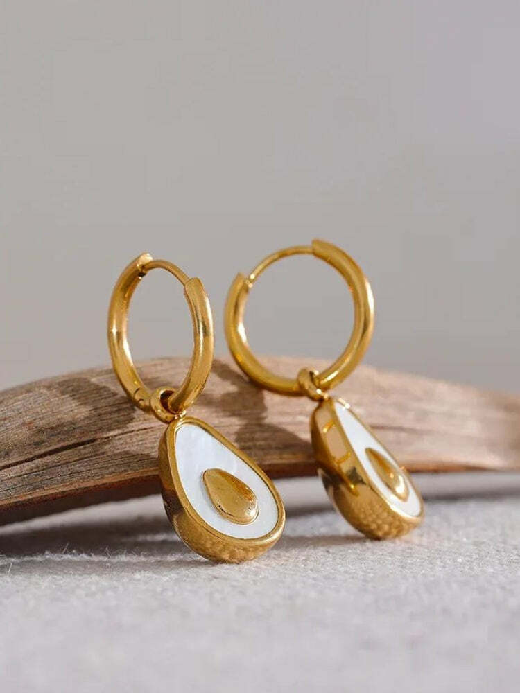 Trendy Gold Hoop Earrings for Y2K Fashion & 90s Aesthetic Outfits