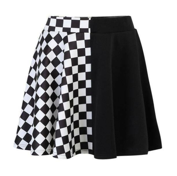 Trendy High Waist Checkered Skirt for Y2K Fashion & Summer Outfits