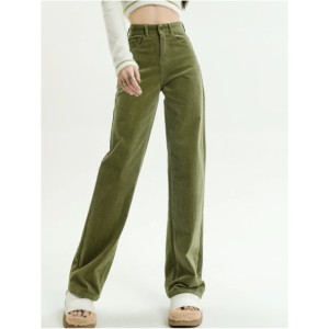 Trendy High Waist Corduroy Pants for Y2K and 90s Fashion Lovers