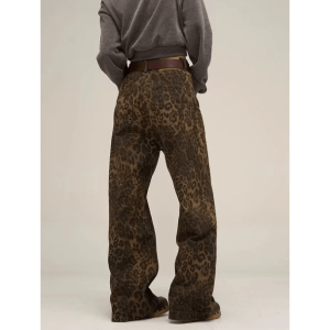 Trendy Leopard Print Cargo Pants for Y2K Fashion & Grunge Aesthetic