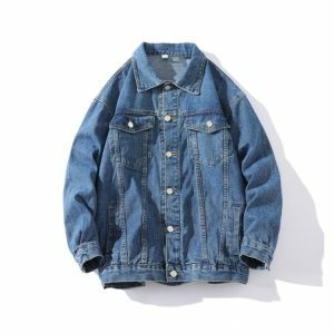 Trendy Normcore Jean Jacket: Y2K Fashion Essential for Effortless Style