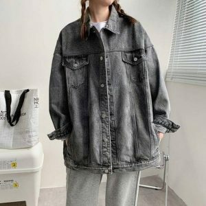 Trendy Normcore Jean Jacket: Y2K Fashion Essential for Effortless Style