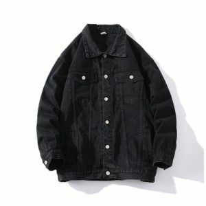 Trendy Normcore Jean Jacket: Y2K Fashion Essential for Effortless Style