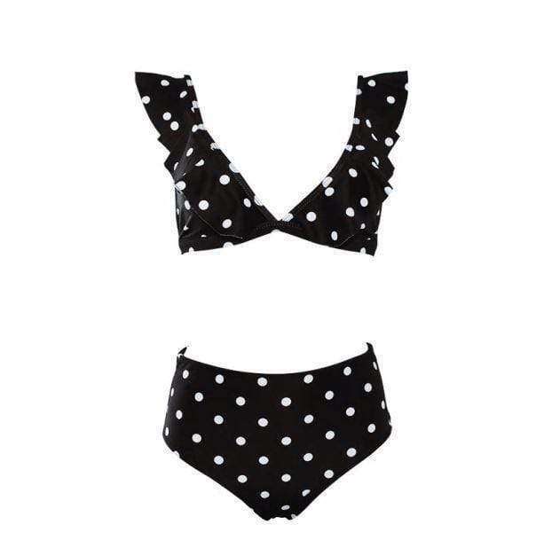 Trendy Polka Dot Swimwear for Y2K Summer Outfits and Beach Vibes