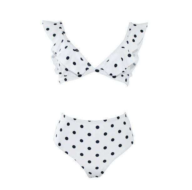 Trendy Polka Dot Swimwear for Y2K Summer Outfits and Beach Vibes