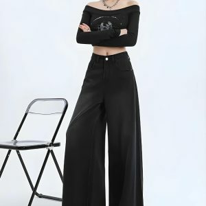 Trendy Wide Leg Jeans for Y2K Fashion & 90s Aesthetic Outfits