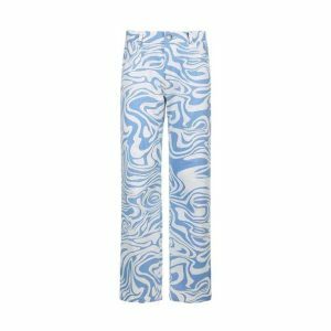 Trendy Y2K Aesthetic Wavy Pants for Effortless Summer Style