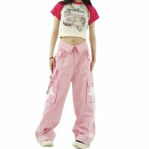 Trendy Y2K Cargo Pants for Effortless Summer Style and Aesthetic Vibes