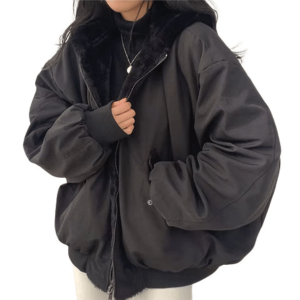 Trendy Y2K Double-Sided Hooded Jacket for Grunge and Summer Outfits